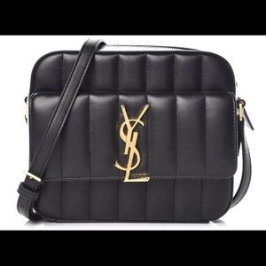 YVES SAINT LAURENT VICKY CAMERA BAG IN LAMBSKIN